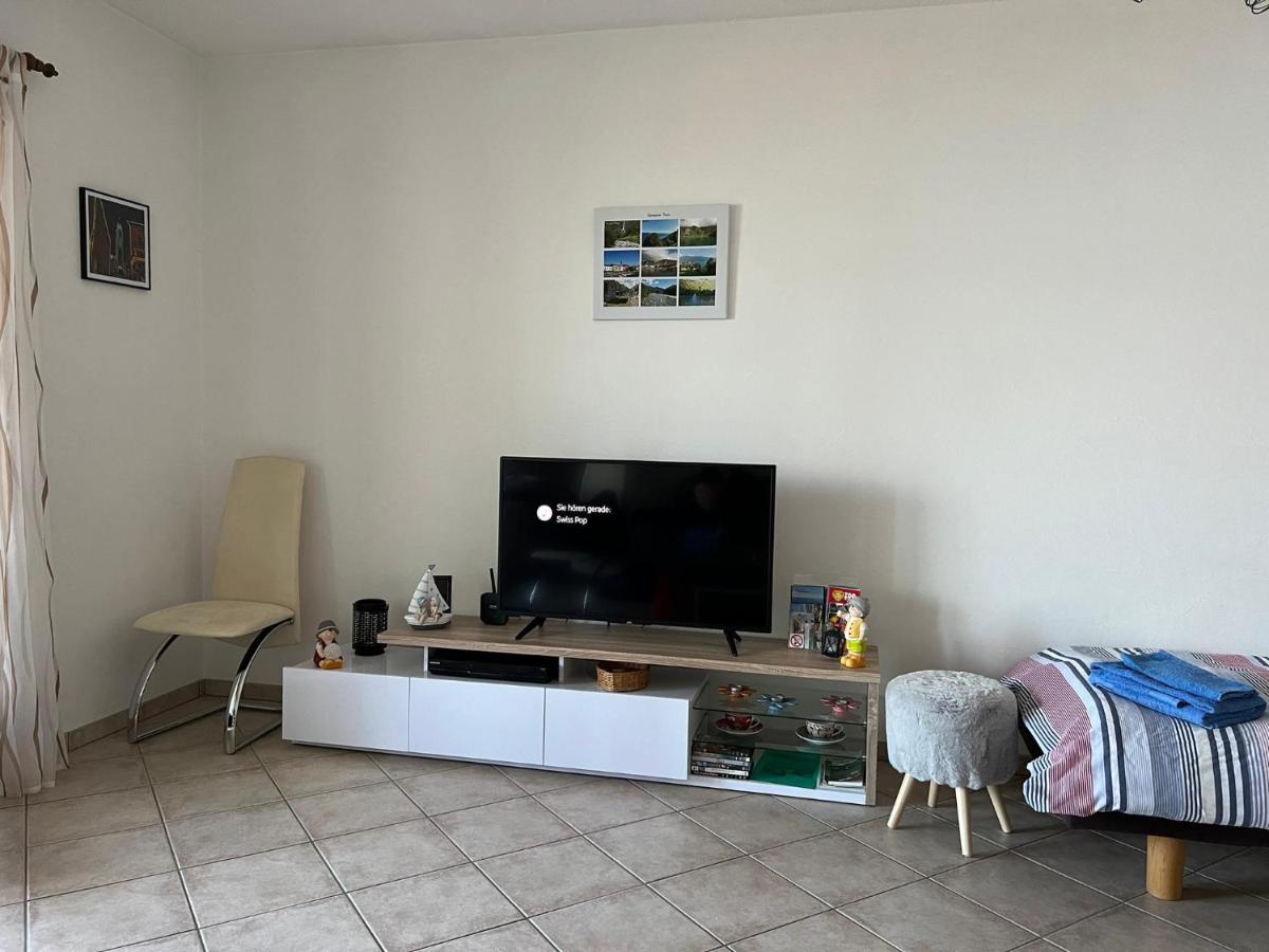1 Zimmer Apartment Mit Seesicht Und Pool Gambarogno Eksteriør bilde
